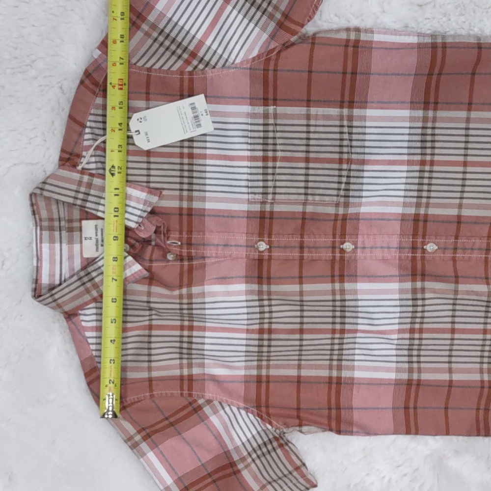 MUTUAL WEAVE Plaid Shirt - Brown and Pink - Picture 8 of 15